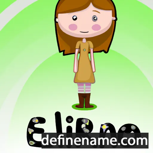 cartoon of the name Elínrós