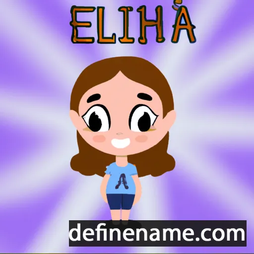 cartoon of the name Eliána