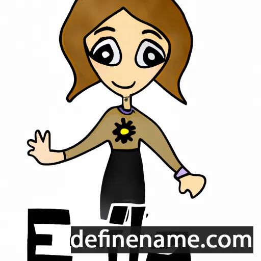 cartoon of the name Elia