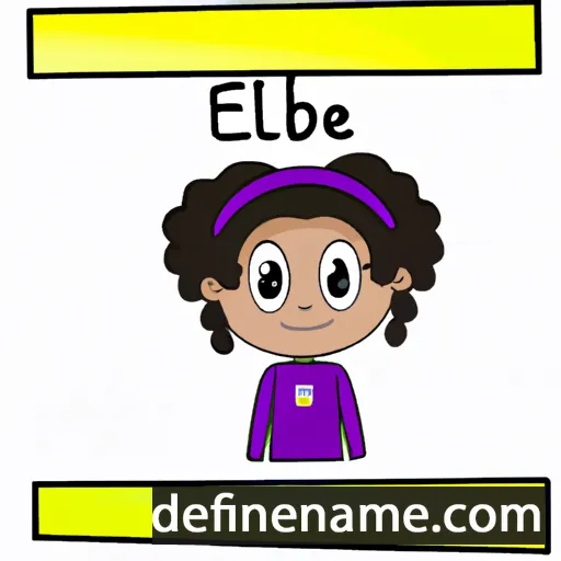 cartoon of the name Eliabel