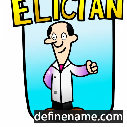 cartoon of the name Eliacin