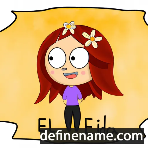 cartoon of the name Eliadora