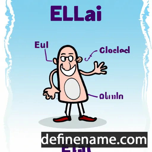 cartoon of the name Elial