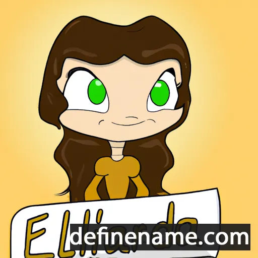 cartoon of the name Eliandra