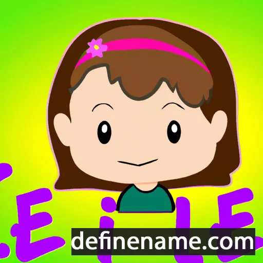 cartoon of the name Eliane