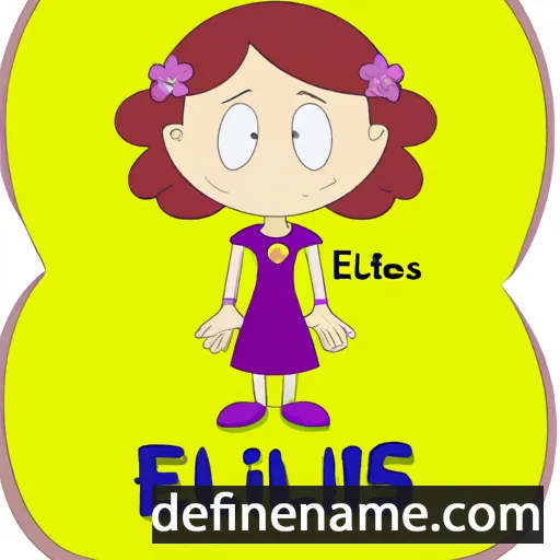 cartoon of the name Elianis