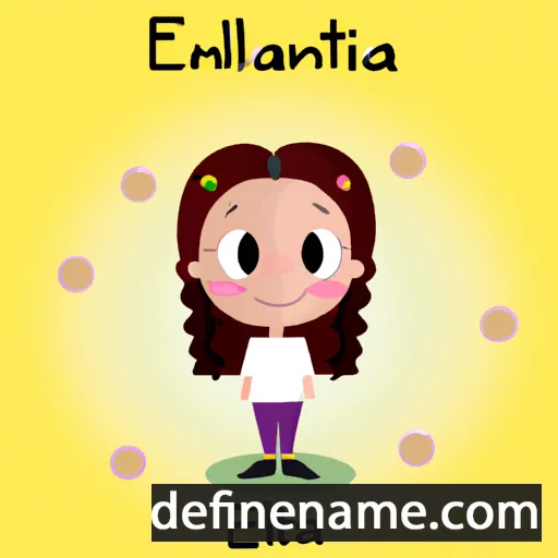 cartoon of the name Elianita