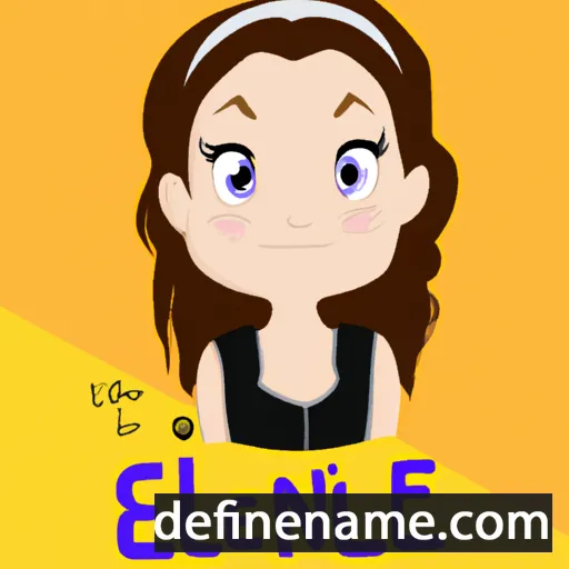 cartoon of the name Elianne