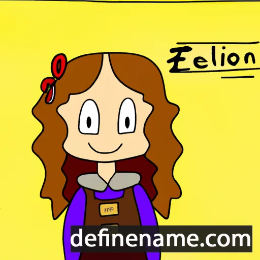 cartoon of the name Elianor