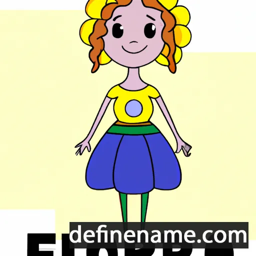 cartoon of the name Elianora