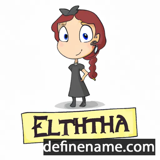 cartoon of the name Eliantha