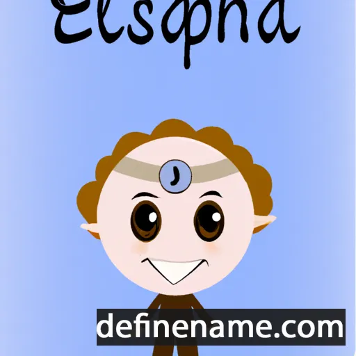 cartoon of the name Eliasaph