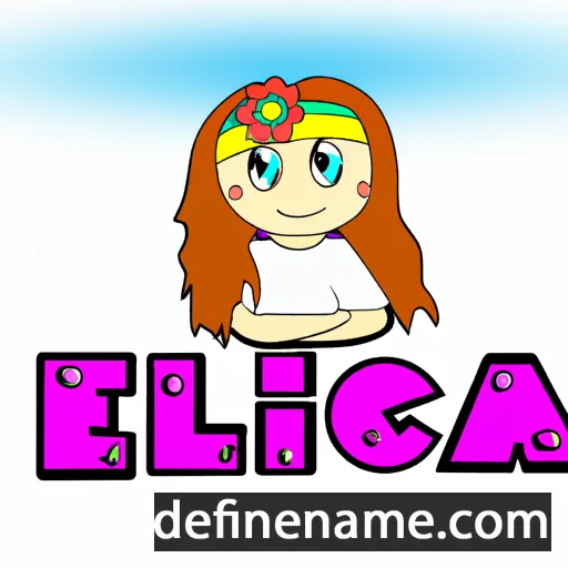 cartoon of the name Elica