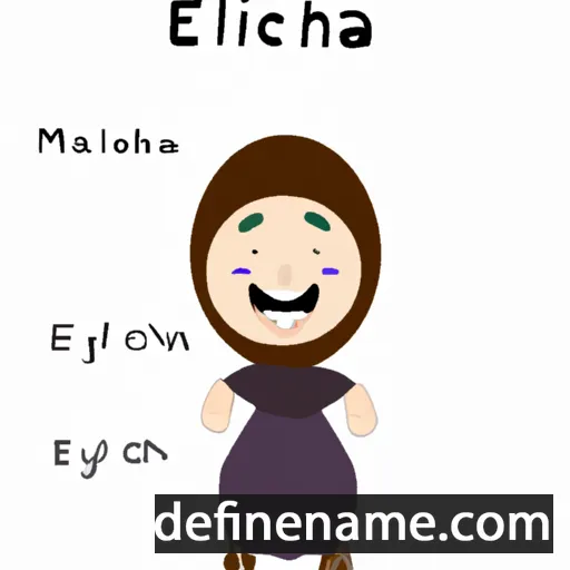 cartoon of the name Elichanaf