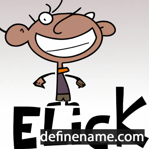 cartoon of the name Elick