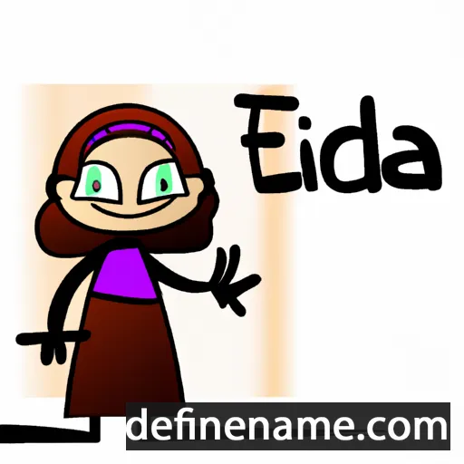 cartoon of the name Elida