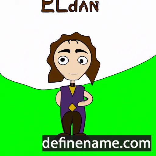 cartoon of the name Elidan