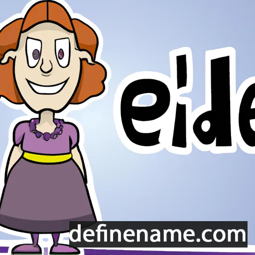 cartoon of the name Elide