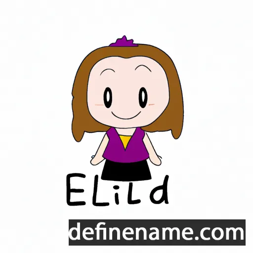 cartoon of the name Elidie