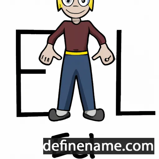 cartoon of the name Eliël