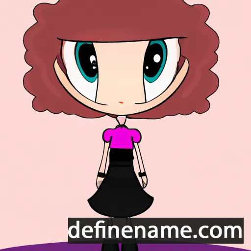 cartoon of the name Elielle