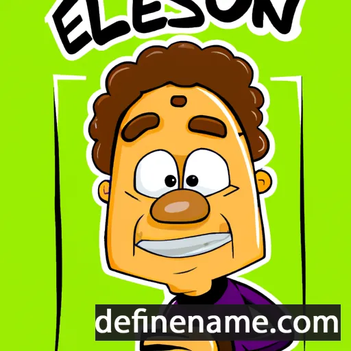 cartoon of the name Elielson