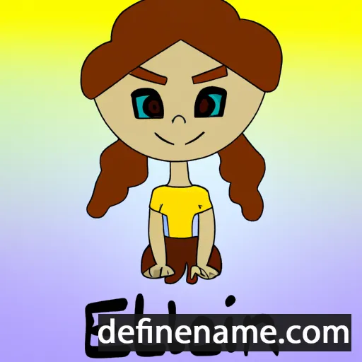 cartoon of the name Elienai