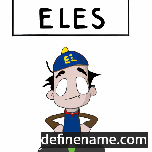 cartoon of the name Elies