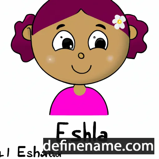 cartoon of the name Eliesha