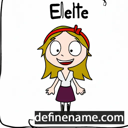 cartoon of the name Eliette