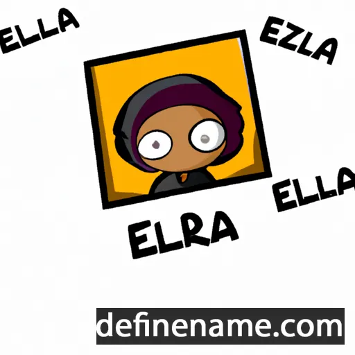 cartoon of the name Eliezra