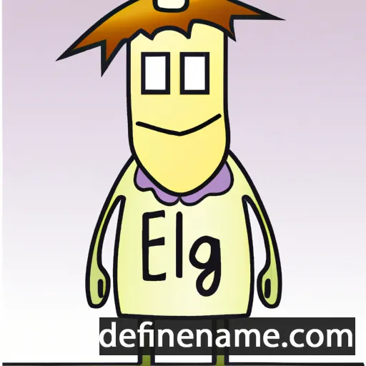 cartoon of the name Elige