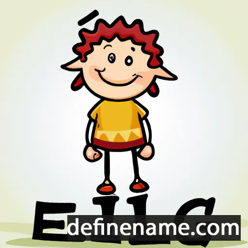 cartoon of the name Eligi