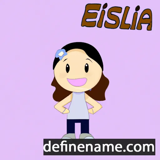 cartoon of the name Eliissá