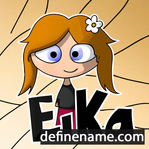 cartoon of the name Elika