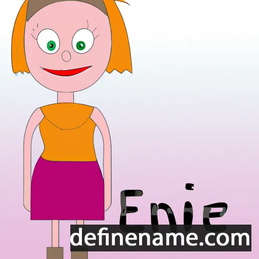 cartoon of the name Eline