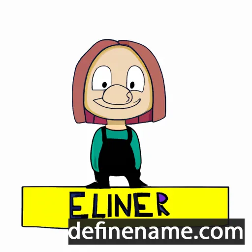 cartoon of the name Eliner