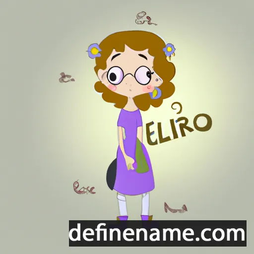 cartoon of the name Elinóra