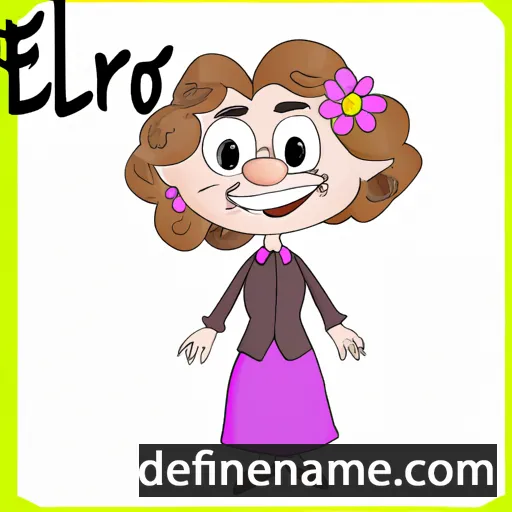 cartoon of the name Elinor