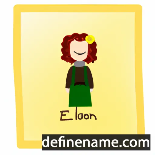 cartoon of the name Elionor