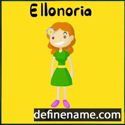 cartoon of the name Elionoria