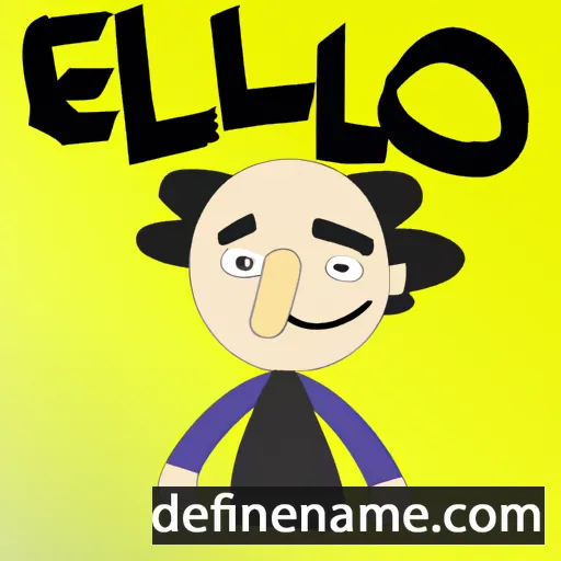 cartoon of the name Elioz