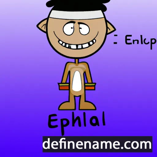 cartoon of the name Eliphal