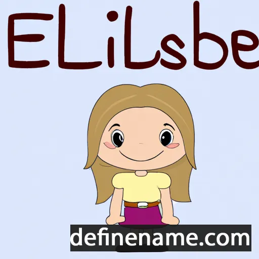 cartoon of the name Elisabel