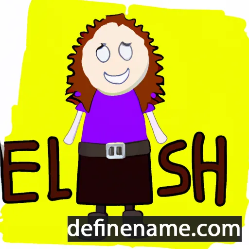 cartoon of the name Elish