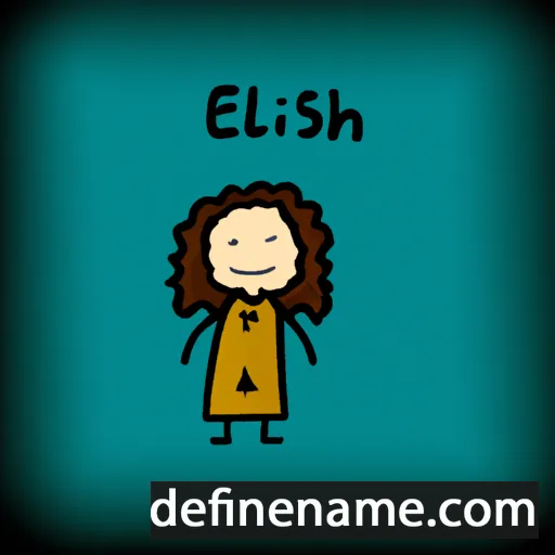 cartoon of the name Elishah