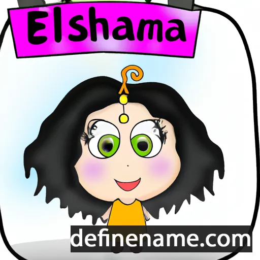 cartoon of the name Elishama