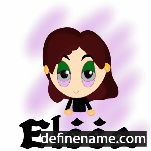 cartoon of the name Elisia