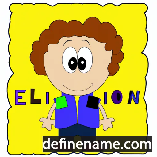 cartoon of the name Elison