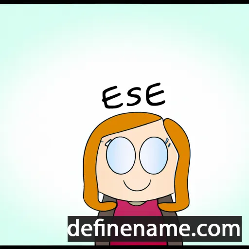 cartoon of the name Elisse